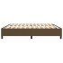 Cama sin colchón tela marrón oscuro 200x200
