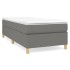 Estructura de cama sin colchón tela gris oscuro 90x200