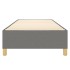 Estructura de cama sin colchón tela gris oscuro 90x200
