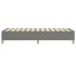 Estructura de cama sin colchón tela gris oscuro 90x200