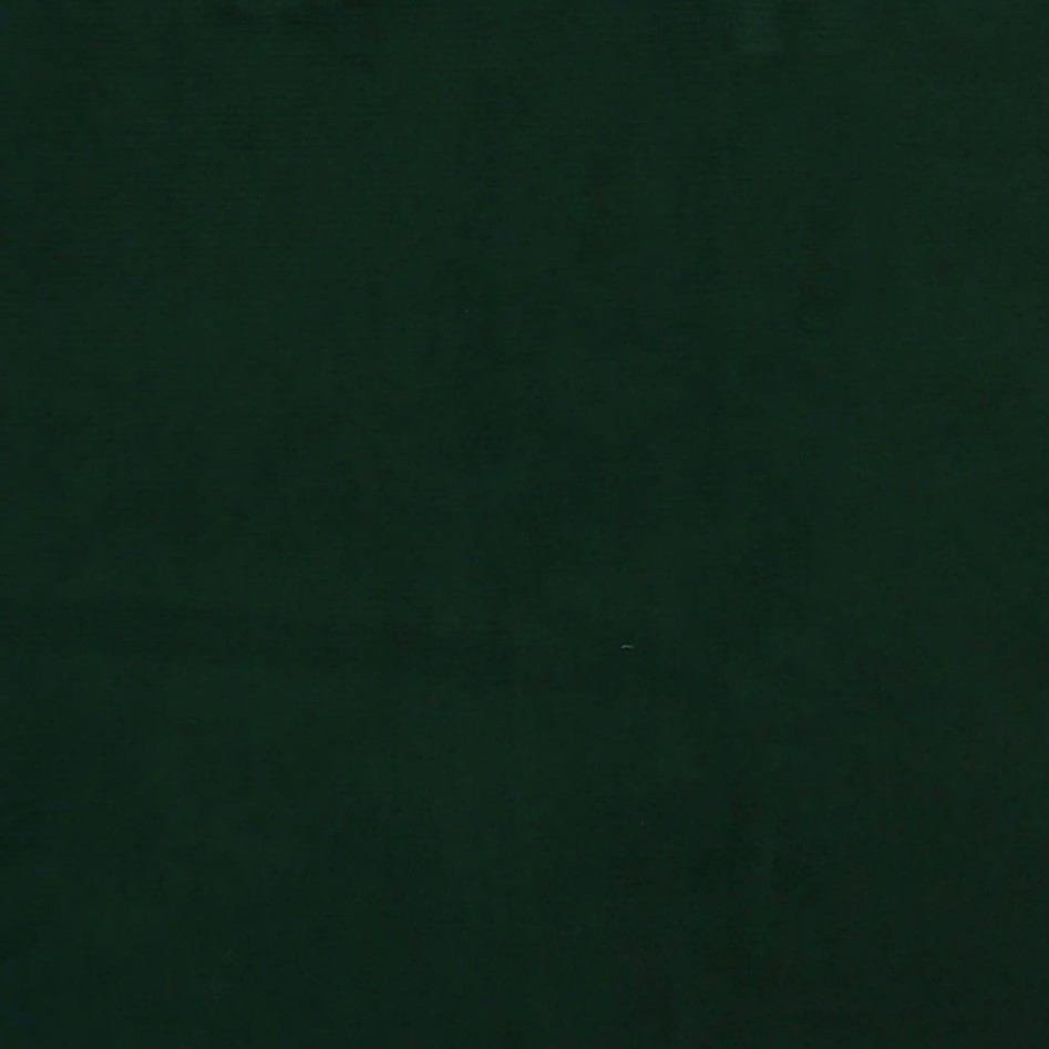 Sillón mecedora patas madera y taburete terciopelo verde