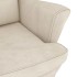 Sillón mecedora patas madera y taburete terciopelo color