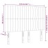 Cabecero con luces LED terciopelo rosa 144x5x118/128