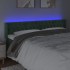 Cabecero con LED de terciopelo verde oscuro 183x16x78/88