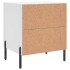 Mesitas de noche 2 uds madera ingeniería blanco 40x35x47,5