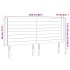 Cabecero con LED de tela gris claro 203x16x118/128