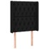 Cabecero con LED de tela negro 83x16x118/128