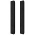 Cabecero con LED de terciopelo negro 163x16x118/128
