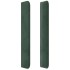 Cabecero con LED de terciopelo verde oscuro 203x16x118/128