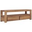 Mueble para TV de teca maciza 120x30x40 cm