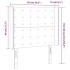Cabecero con LED de terciopelo rosa 93x16x118/128