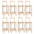 Set de bar 9 piezas madera maciza de