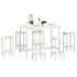 Set de bar 7 piezas madera maciza de pino