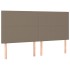 Cama sin colchón tela gris taupe 200x200