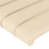 Estructura de cama sin colchón tela crema 80x200