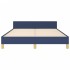 Cama sin colchón tela azul 140x200