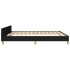 Cama sin colchón tela negro 160x200