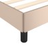 Estructura cama sin colchón cuero sintético capuchino