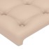 Estructura cama sin colchón cuero sintético capuchino