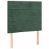 Estructura de cama sin colchón terciopelo verde oscuro