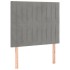 Estructura de cama sin colchón terciopelo gris claro 90x200