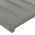Estructura de cama sin colchón terciopelo gris claro 90x200