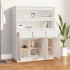 Aparador alto de madera maciza de pino blanco 89x40x116,5