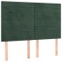 Estructura cama sin colchón terciopelo verde oscuro 140x190