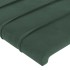 Estructura cama sin colchón terciopelo verde oscuro 140x190