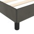 Estructura de cama sin colchón terciopelo gris oscuro