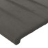 Estructura de cama sin colchón terciopelo gris oscuro