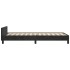 Estructura de cama sin colchón terciopelo negro 90x200