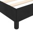Estructura de cama sin colchón terciopelo negro 80x200
