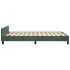 Estructura cama sin colchón terciopelo verde oscuro 120x200