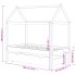 Estructura de cama infantil y cajón madera pino gris