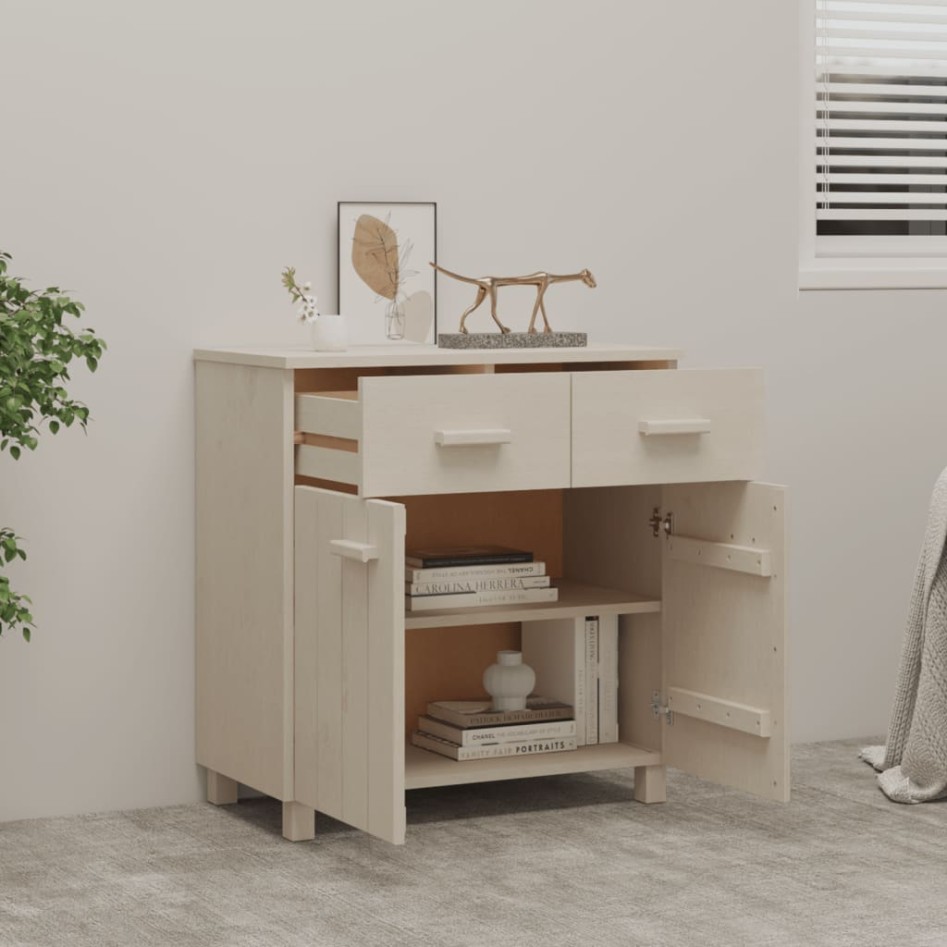 Aparador HAMAR madera de pino maciza marrón miel