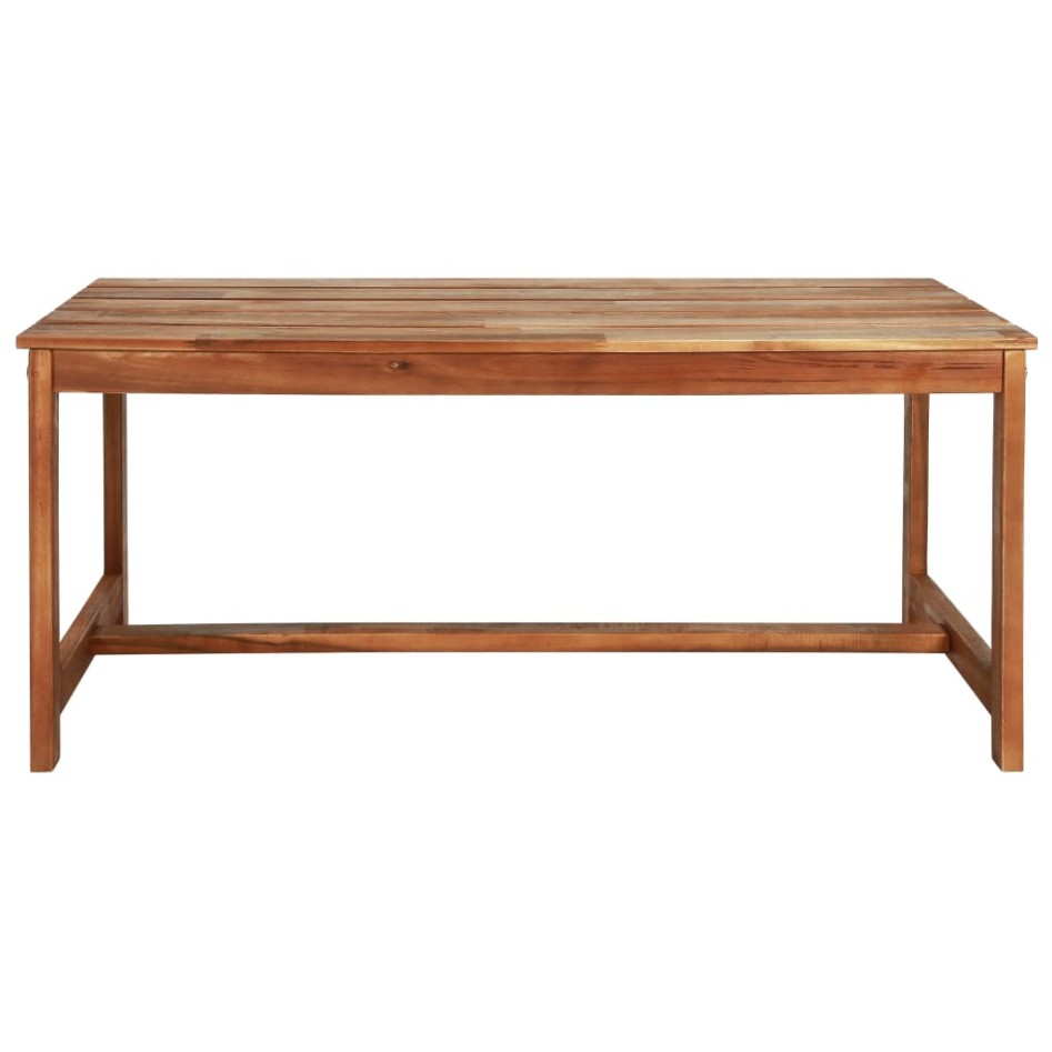 Set de muebles de jardín 4 piezas madera maciza de