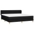 Cama box spring con colchón tela negro 180x200