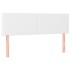 Cama box spring con colchón cuero sintético blanco 140x190