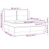 Cama box spring con colchón tela gris claro 180x200