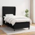 Cama box spring con colchón tela negro 90x190