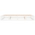 Estructura cama de madera maciza blanca super king 180x200