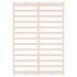 Estructura cama de madera maciza blanca super king 180x200