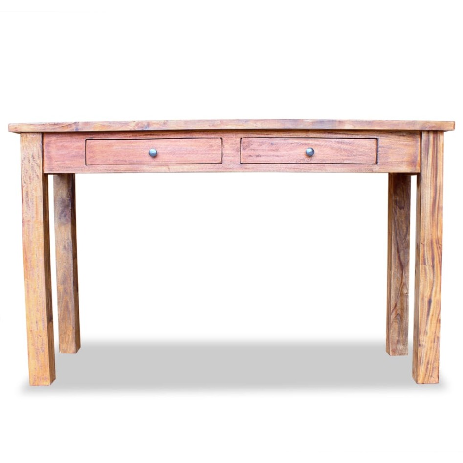Mesa consola de madera maciza reciclada 123x42x75