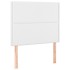 Cama box spring con colchón cuero sintético blanco 100x200