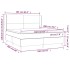 Cama box spring con colchón terciopelo rosa 160x200