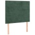 Cama box spring con colchón terciopelo verde oscuro 80x200