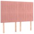 Cama box spring con colchón terciopelo rosa 140x190