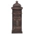 Buzón de columna de aluminio estilo vintage inoxidable