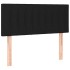 Cama box spring con colchón tela negro 90x200